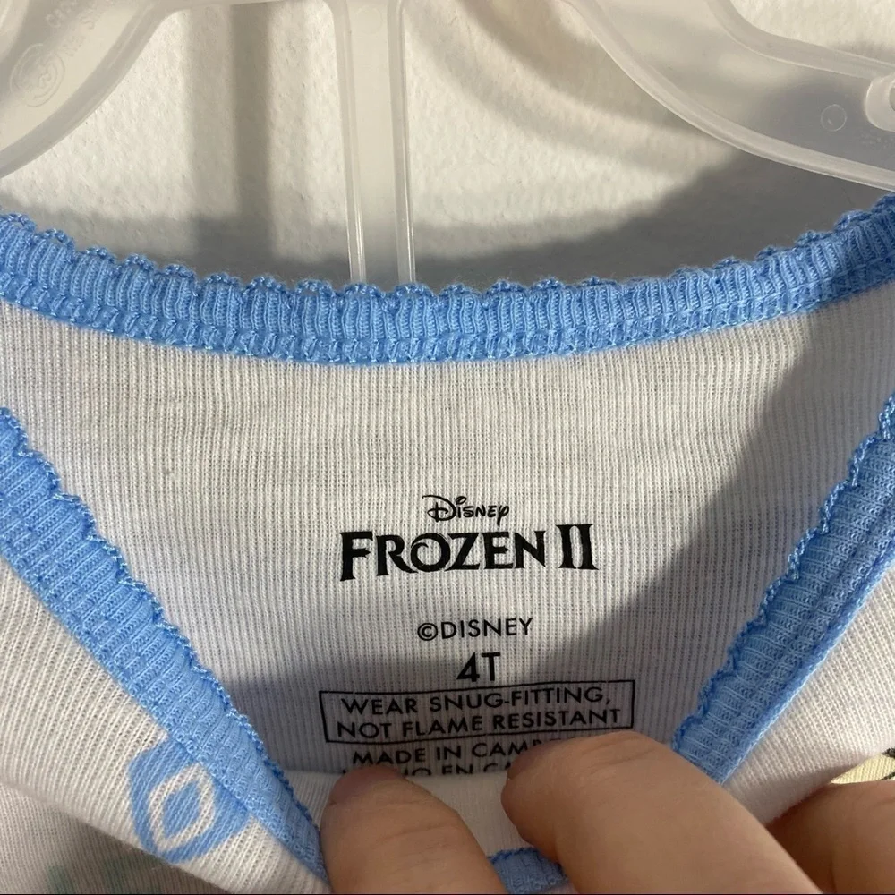 Frozen Pajamas Disney NWT 4T Blue White Elsa Kids